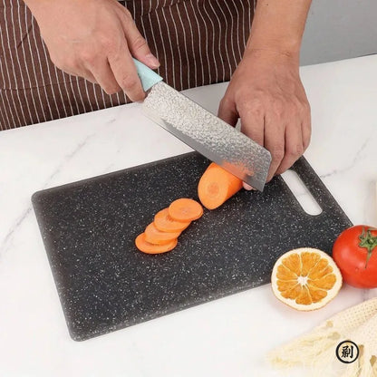Marble Texture PP Antibacterial Cutting Board – Dishwasher Safe Vegetable Chopping Board