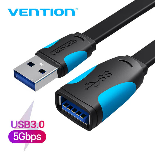 USB A Male to A Female Extension Cable - High-Speed USB 3.0/2.0, 0.5-3m (1.6-9.8 ft), Flat & Round