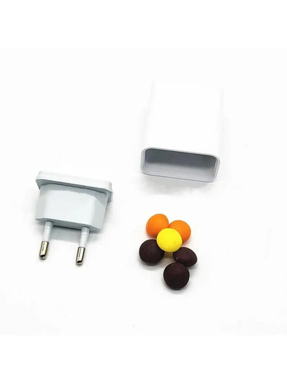 Hidden USB Charger Diversion Safe – Fake Wall Charger Stash Container for Home