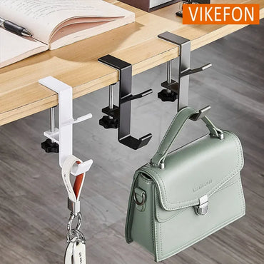 Multi-Functional Table-Side Headphone Hanger and Storage Rack, Universal Metal Headset Holder for Over-Ear & Gaming Headphones