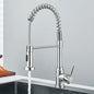 Pull-Down Kitchen Faucet Single Handle 360° Swivel Hot & Cold Mixer with Dual-Function Nozzle, Stainless Steel 304