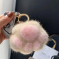 Cat Paw Plush Keychain – Cute Fluffy Faux Fur Pendant for Bags & Keys