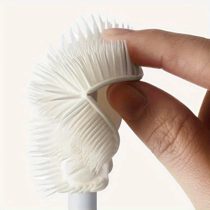 Foldable 360° Silicone Bottle & Cup Brush with Long Handle – Reusable Cleaner