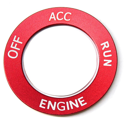 Aluminum Steering Wheel Button Trim Cover - Push Start/Stop Interior Accent for Charger Challenger RAM Durango