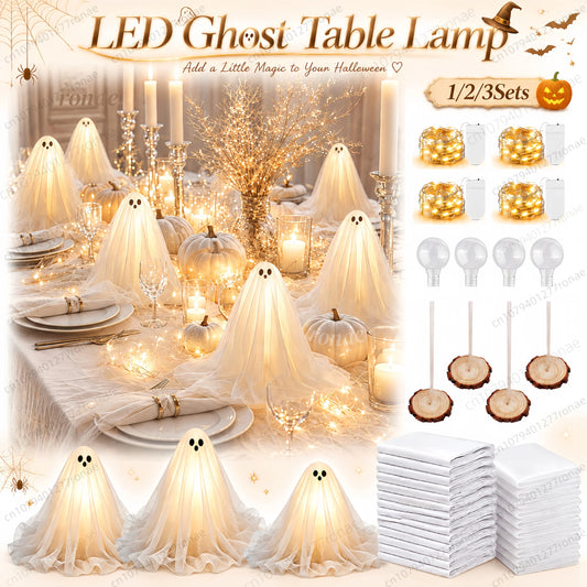 DIY Lighted Ghost Tabletop Halloween Decoration Kit