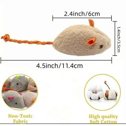 Plush Rat Cat Toy Set – 3/7PCS