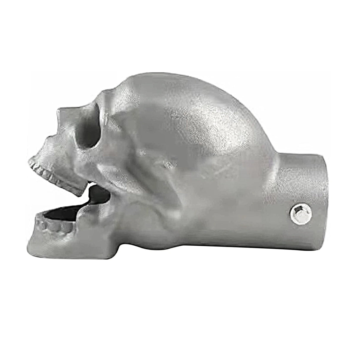 Alloy Skull Exhaust Tip, 5cm Pipe Fit, 1 or 2 Pieces