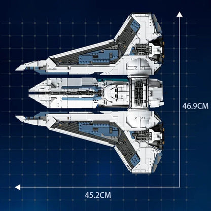 Barweer 2948-Piece MOC Kom'rk-Class Fighter Transport Building Block Model