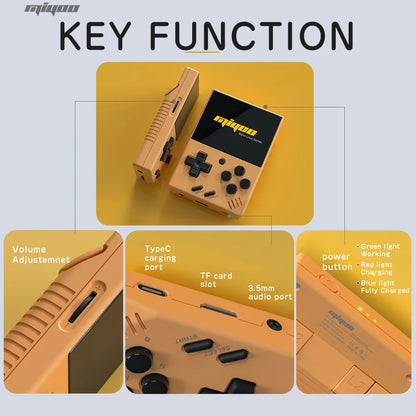 Portable Retro Handheld Game Console 2.8-Inch (71 mm) IPS Screen Linux Classic Gaming Emulator, 5K+ Games, 2000mAh