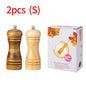 Oak Wood Manual Pepper Grinder – 5-inch (12.7 cm), 8-inch (20.3 cm), 10-inch (25.4 cm) Salt & Pepper Mill, Manual Spice Grinder