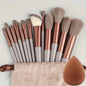Soft Fluffy Professional Makeup Brush Set - 13-16pcs for Foundation, Eyeshadow, and More