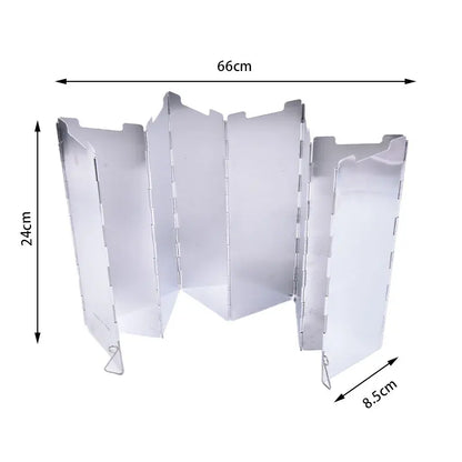 8 Plate Foldable Gas Stove Outdoor Camping Cooking Windbreak Camping
