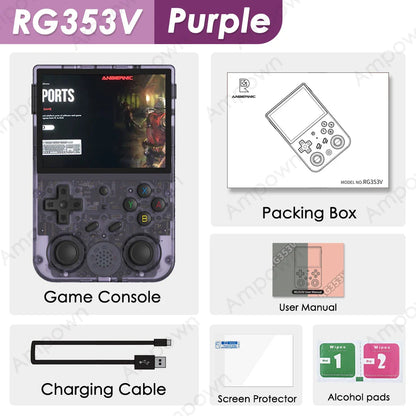 Handheld Retro Game Console 3.5-inch (8.9 cm) IPS Screen HDMI Output Android & Linux Built-in Emulators 10,000+ Games