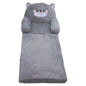 Cartoon Gray Dog Kids Sofa Foldable Toddler Chair - Soft Breathable Plush Armrest for Reading, Relaxing & Napping
