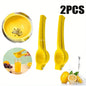 Aluminum Lemon Squeezer Manual Citrus Juicer Handheld Lemon Press – Portable Yellow