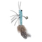 Dragonfly Feather Cat Teaser Toy with Detachable Wand and Bell, Interactive Cat Toy
