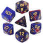 7-Piece Galaxy Polyhedral Dice Set for DnD & RPGs – Colorful Universe Effect (D4-D20)