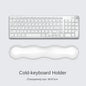 Transparent Anti-Slip Rubber Mouse Pad with Ergonomic Wrist Rest - Desk & Gaming