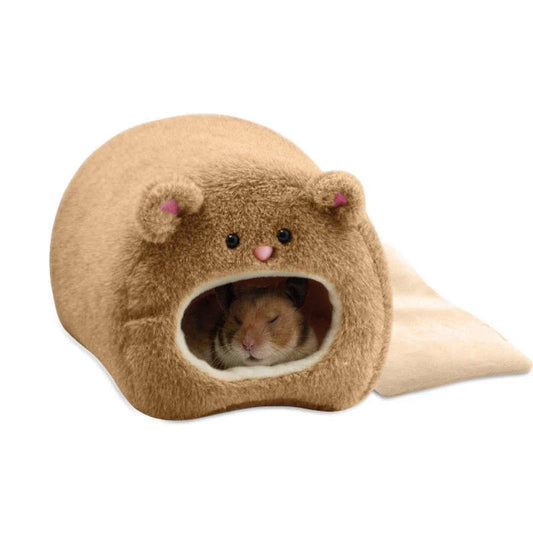 Plush Hanging Pet Hammock Bed with Removable Mat – Cozy Small Animal Nest for Hamsters, Rats, Ferrets, Squirrels & Guinea Pigs