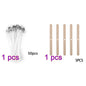 Pre-Waxed Pure Cotton Candle Wicks — 50/100 Pack, Smokeless DIY Candle Wicks, Multiple Lengths 2.6–20 cm (1.0–7.9 in)