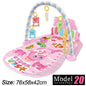Baby Activity Gym Play Mat with Piano Keyboard 76 x 58 x 42 cm (30 x 23 x 16.5 in) – Musical Infant Play Gym for Newborns 0–36 Months