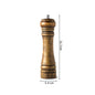 Classical Oak Wood Pepper Spice Mill Grinder Set Handheld Seasoning Adjustable Mills Grinder Ceramic Grinding Core Tools Set
