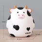 Cute Cartoon Cow Piggy Bank Resin Calf Coin Bank for Kids — 6.3 x 5.7 x 4.9 in (16 x 14.5 x 12.5 cm)