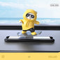 Car Automatic Sliding Skateboard Bear Alloy Cute Cartoon Scooter Center Console Ornaments Creative Car Decoration Accessories