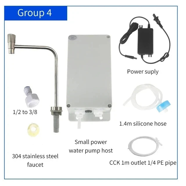 Electric Water Pump Faucet Galley Automatic Water Suction Pump 12V 1.5 L/ min Caravan Motorhome Boat Kitchen Water Pump