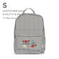 Kids Cotton Backpack (S/L) – Kindergarten & Travel Schoolbag for Toddlers, Children and Moms, Waterproof Geometric Cherry Lemon