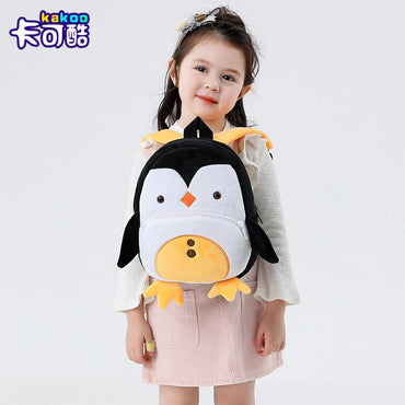 Cute Plush Animal Kids Backpack - Cartoon School Bag for Girls & Boys, Soft Preschool Backpack