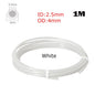 PTFE Tube Pneumatic Connector for 3D Printers — 4mm OD / 2.5mm ID (0.157 in / 0.098 in) for 1.75mm Filament