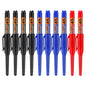 10-Pack 45mm Waterproof Permanent Marker Pens – Long-Head Quick-Dry for Woodworking & Construction, Deep-Hole Marking, Non-Toxic Black Red Blue