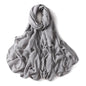 Women’s Large Cotton Rayon Hijab Scarf – 180x95cm Plain Wrap & Shawl