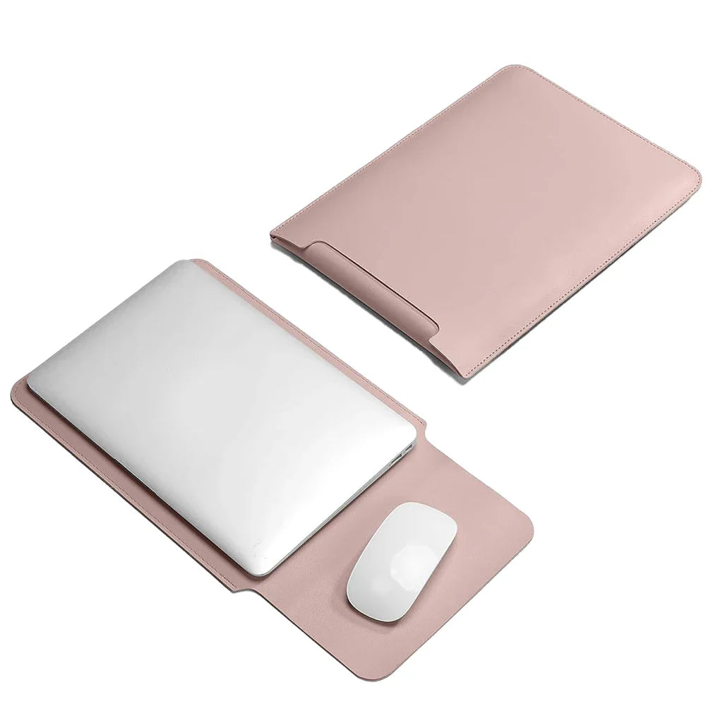 PU Laptop Sleeve 11–16 Inch — Slim Protective Notebook Case
