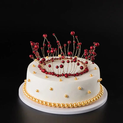 Rhinestone Crown Baking Cake Topper Headwear Decoration Children's Hair Accessories Princess Wedding Birthday Party Supplies New