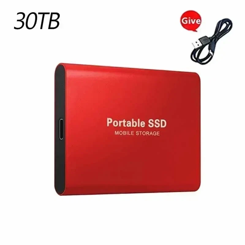 External Hard Drive High Speed Hard Disk 256TB USB3.1 Portable 128TB for Pc/Laptop/Mac/Phone Solid State Disk