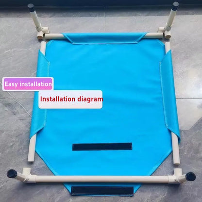 Elevated Folding Pet Camping Bed – Portable Washable Dog & Cat Hammock