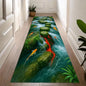 3D Waterfall Canyon Carpet Mat Rug Realistic Nature Print Non-slip Floor Mat for Living Room Bedroom Hallway Home Decoration