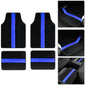 4-Piece Universal Car Floor Mats Set – Suede-Style Synthetic Carpet Liners for Cars, SUVs & Vans, Anti-Slip, Easy-Clean
