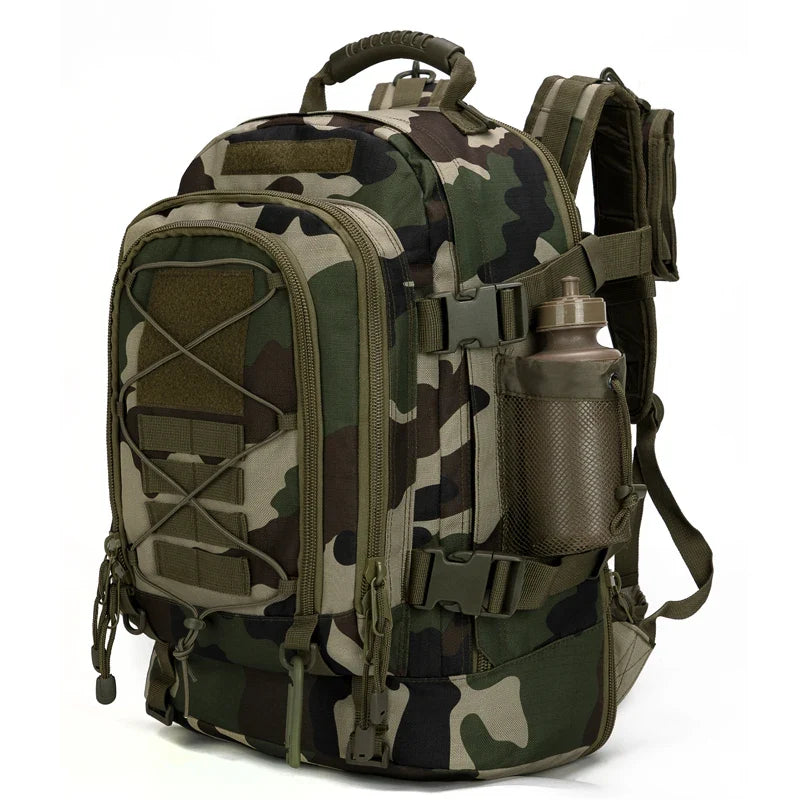 60L Military Tactical Backpack Army Molle Assault Rucksack Outdoor