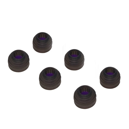 Sonic Silicone Earbud Tips - Corrugated Medical-Grade Ear Tips 3-Pair (S/M/L)