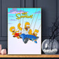 Cartoon Funny The S-Simp-sonsS Poster Sticky Wall Art Printing Waterproof Home Living Bed Room Bar Aesthetic Decor