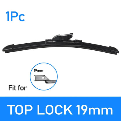 1Pc Universal Front Car Wiper Blades Durable Rubber Soft Frameless Bracketless Brushes Windshield Windscreen Window Accessories
