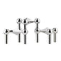 Molecular Structure Stainless Steel Candle Holder - Nordic Silver Candelabra Centerpiece