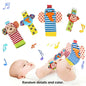 4-Pack Baby Wrist Rattle Socks – Infant Sensory Toy Socks 0-12 Months Unisex