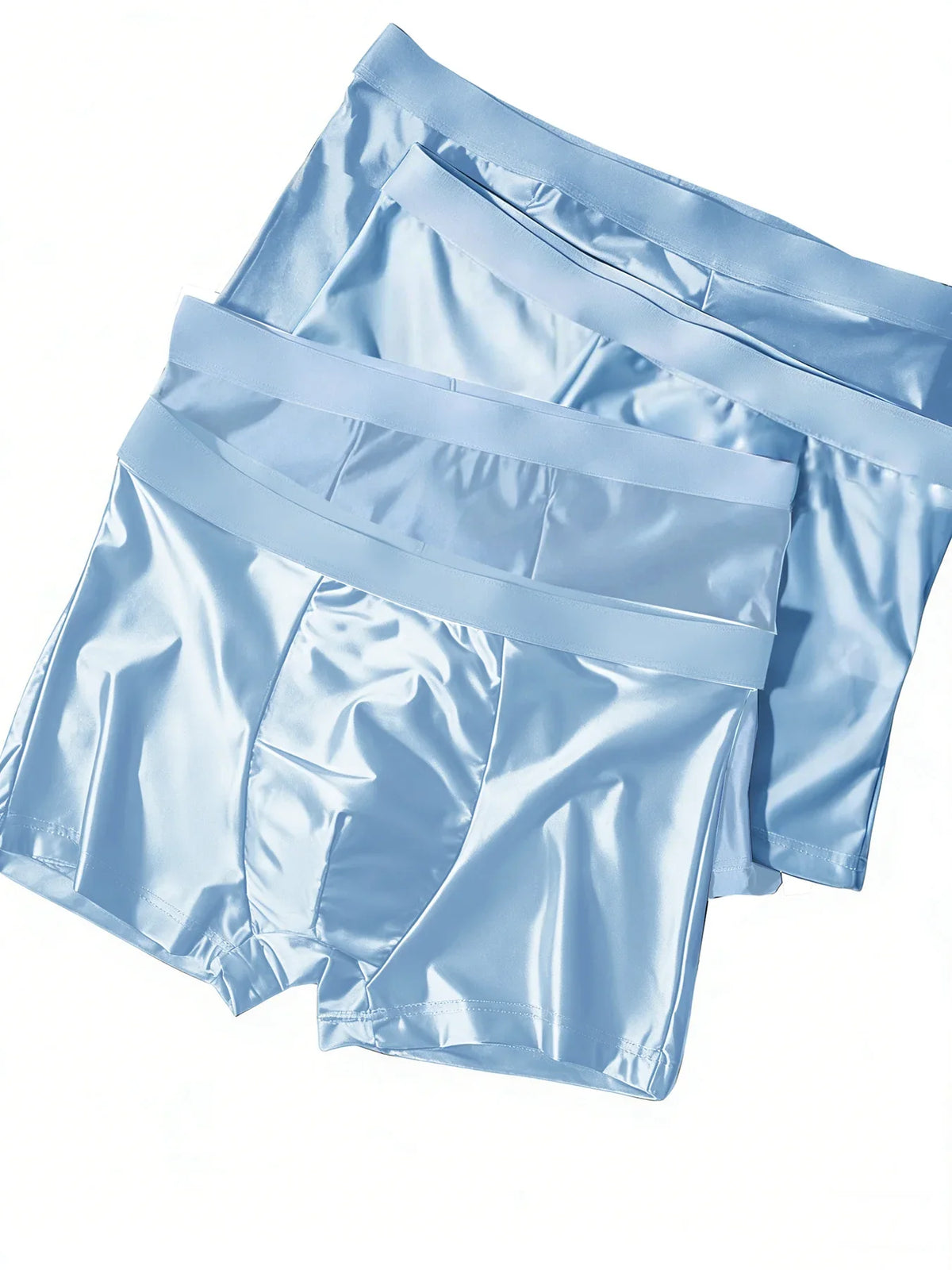 Men's Ice Silk Boxer Briefs - 4-Piece Pack