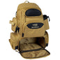 Lightweight Tactical Fishing Tackle Backpack – Multifunctional Tackle Bag with MOLLE, Rod Holders & Rain Cover