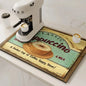 VIKAMA Coffee Machine Absorbent Mat Water and Oil Absorbent Kitchen Dish Drainer Quick-Drying Absorbent Mat Dish Mat Home Decor