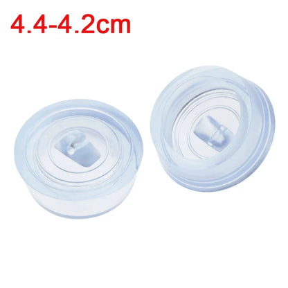 Universal Rubber Sink & Bathtub Drain Stopper Plug — Leakproof Floor Drain Strainer, White